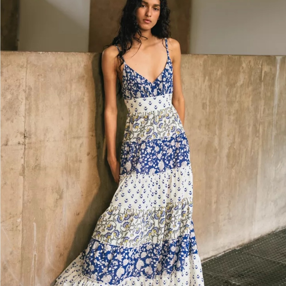 Zara Patchwork Print Panel Dress - image 1